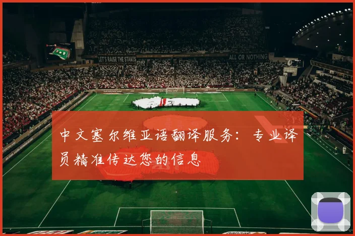 中文塞尔维亚语翻译服务：专业译员精准传达您的信息