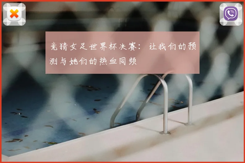 竞猜女足世界杯决赛:让我们的预测与她们的热血同频